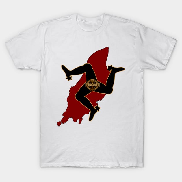 3 Legs Of Isle of Man T-Shirt by ManxHaven